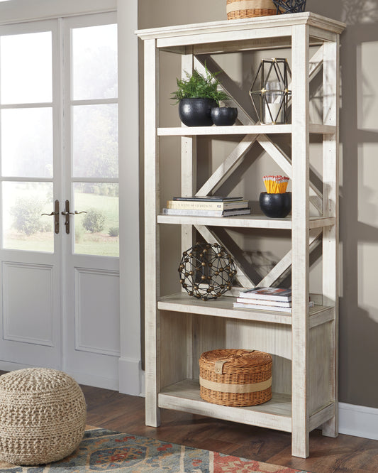 Ocala Furniture Outlet - Ashley Furniture - Carynhurst Bookcase - Large Bookcase / Whitewash - H755-17