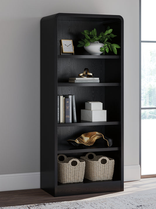 Ocala Furniture Outlet - Ashley Furniture - Rowanbeck Bookcase - Large Bookcase / Black - H821-17