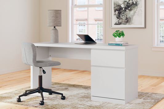 Ocala Furniture Outlet - Ashley Furniture - Onita Office Desk - Home Office Desk / White - H9630-134