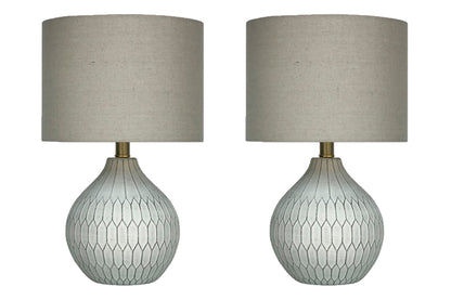 Ocala Furniture Outlet - Ashley Furniture - Wardmont Lighting - Table Lamp (Set of 2) / White - L180094X2