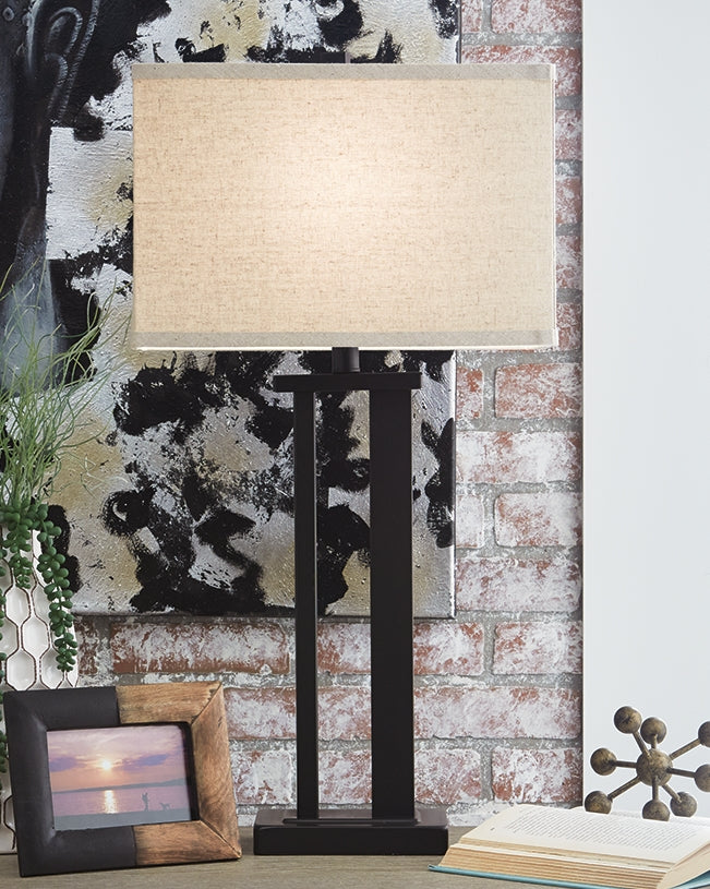 Ocala Furniture Outlet - Ashley Furniture - Aniela Lighting - Metal Table Lamp (Set of 2) / Bronze Finish - L204074