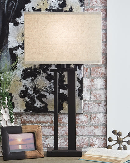 Ocala Furniture Outlet - Ashley Furniture - Aniela Lighting - Metal Table Lamp (Set of 2) / Bronze Finish - L204074