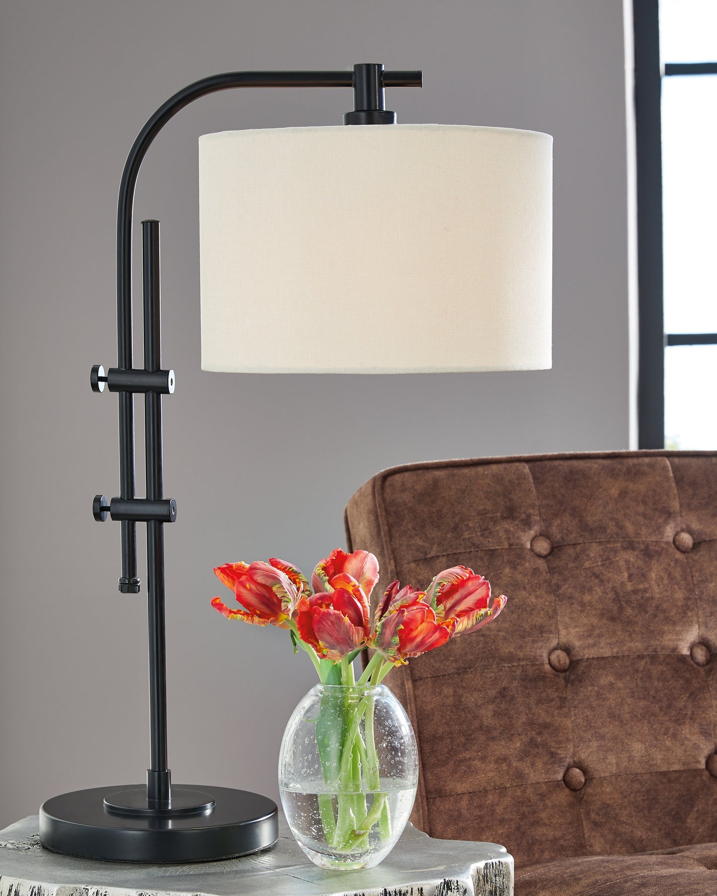 Ocala Furniture Outlet - Ashley Furniture - Baronvale Lighting - Accent Lamp (Set of 2) / Black - L206043X2