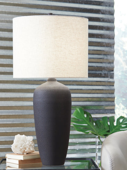 Ocala Furniture Outlet - Ashley Furniture - Ryenburg Lighting - Metal Table Lamp (1/CN) / Black - L207584