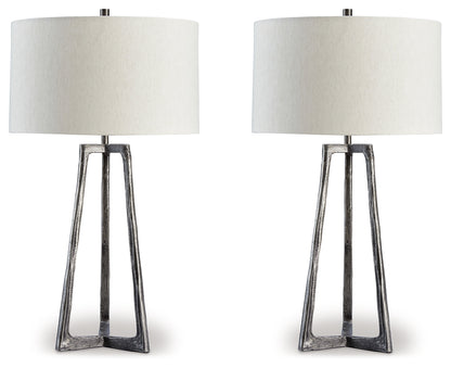 Ocala Furniture Outlet - Ashley Furniture - Ryandale Lighting - Table Lamp (Set of 2) / Antique Pewter Finish - L208334X2