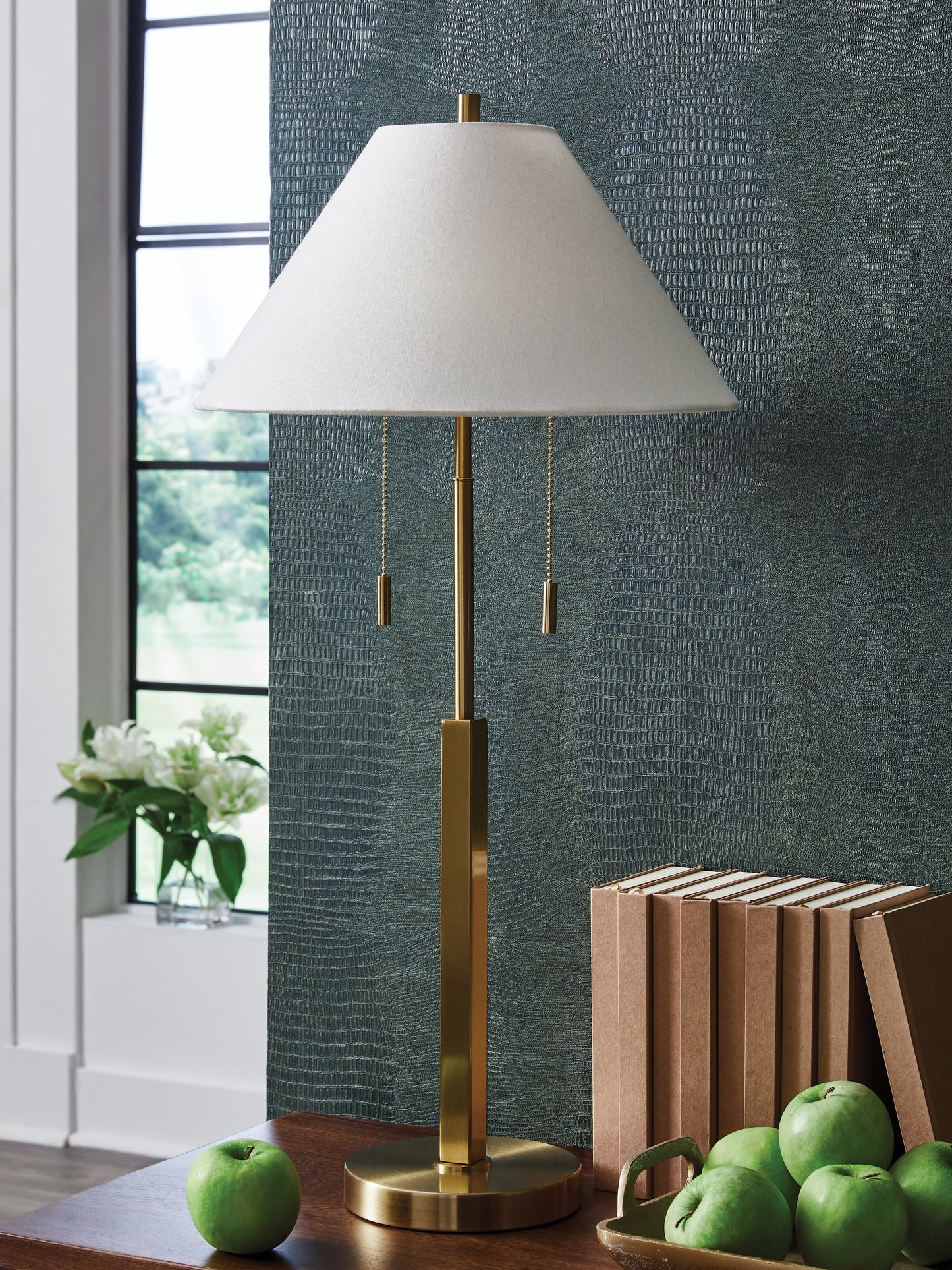 Ocala Furniture Outlet - Ashley Furniture - Haigwood Lighting - Metal Table Lamp (1/CN) / Gold Finish - L208474