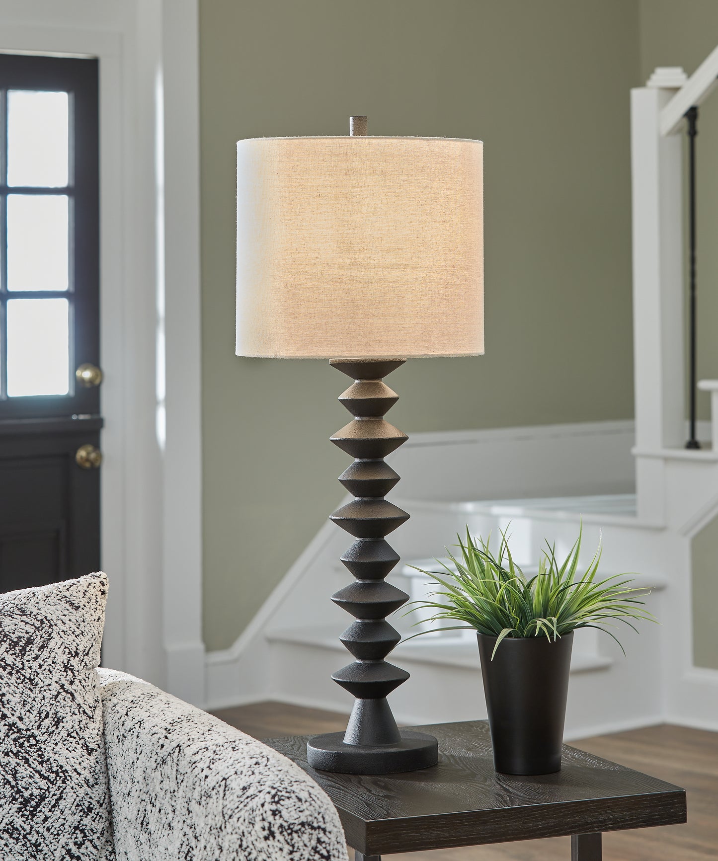 Ocala Furniture Outlet - Ashley Furniture - Luanndon Lighting - 2-Piece Lamp Set / Black - L235783X2