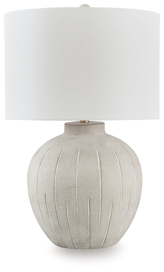 Ocala Furniture Outlet - Ashley Furniture - Calbert Lighting - Poly Table Lamp (1/CN) / Warm Gray - L235824