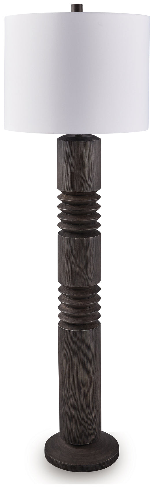 Ocala Furniture Outlet - Ashley Furniture - Fainwell Lighting - Poly Floor Lamp (1/CN) / Distressed Black - L235861