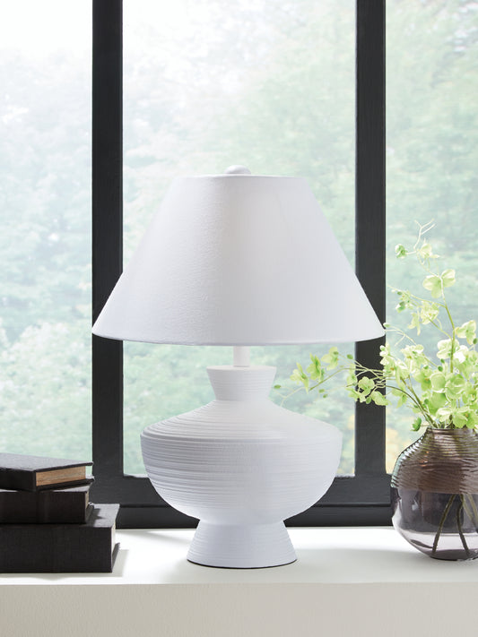 Ocala Furniture Outlet - Ashley Furniture - Harelwood Lighting - Poly Table Lamp (1/CN) / White - L235934