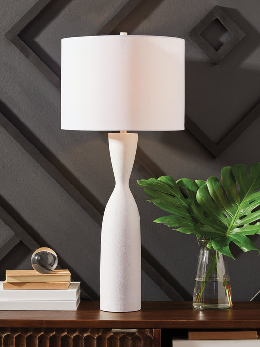 Ocala Furniture Outlet - Ashley Furniture - Davinford Lighting - Poly Table Lamp (1/CN) / White - L236004