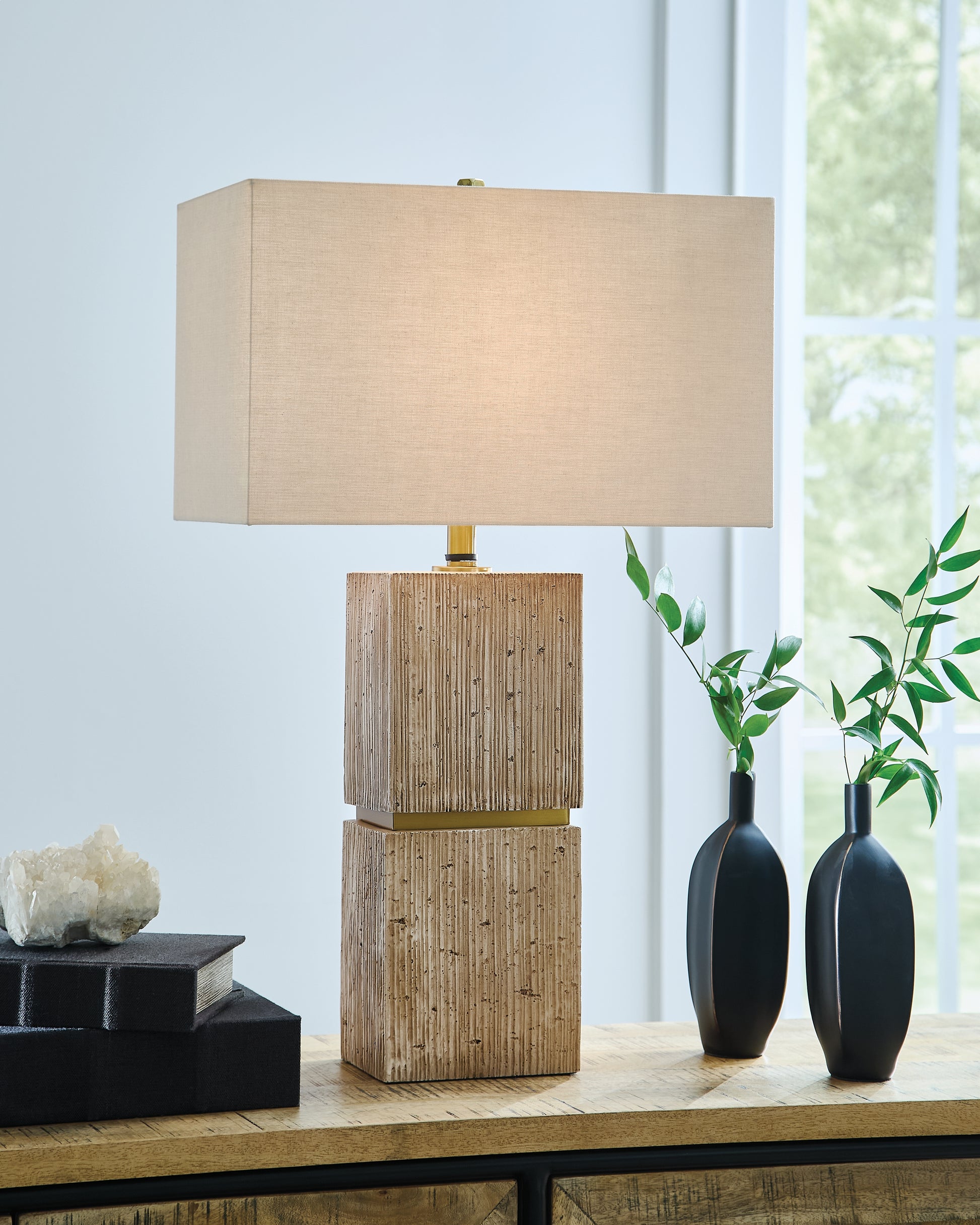 Ocala Furniture Outlet - Ashley Furniture - Laddner Lighting - Poly Table Lamp (1/CN) - L236054