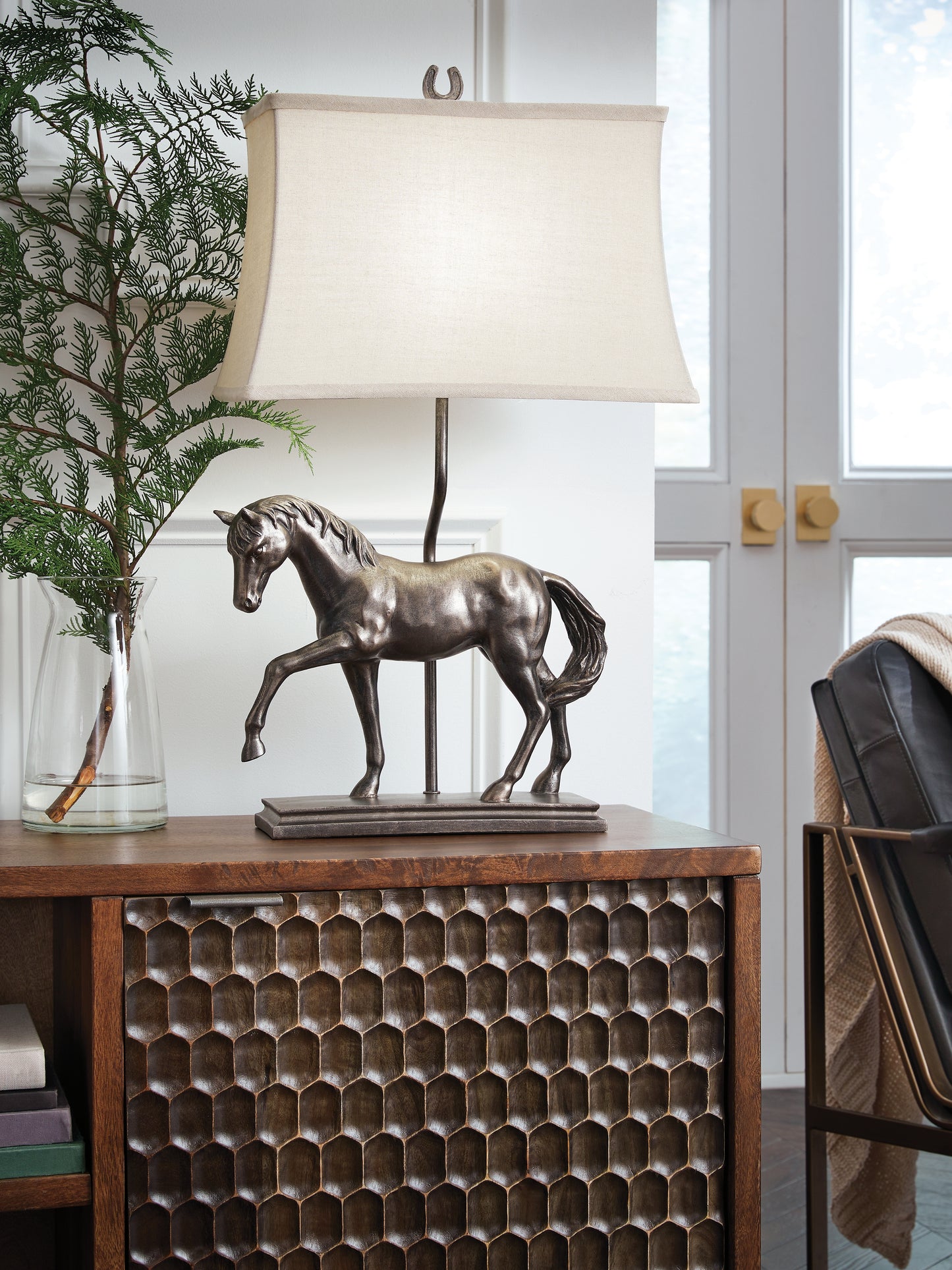 Ocala Furniture Outlet - Ashley Furniture - Sandorman Lighting - Poly Table Lamp (1/CN) / Bronze Finish - L317044