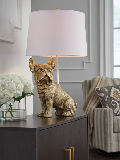 Ocala Furniture Outlet - Ashley Furniture - Wadeland Lighting - Poly Table Lamp (1/CN) / Gold Finish - L317054