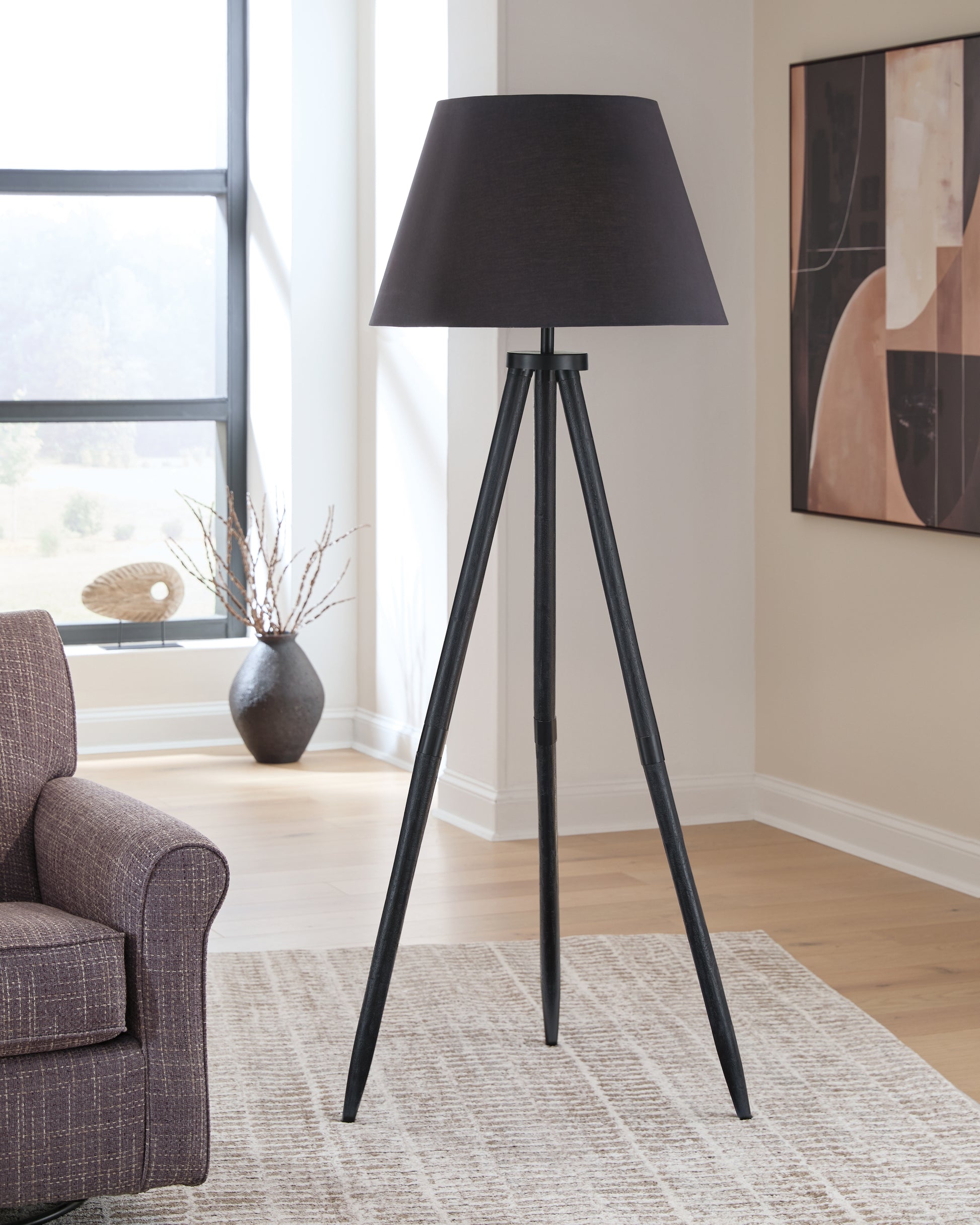 Ocala Furniture Outlet - Ashley Furniture - Orhan Lighting - Wood Floor Lamp (1/CN) - L329121