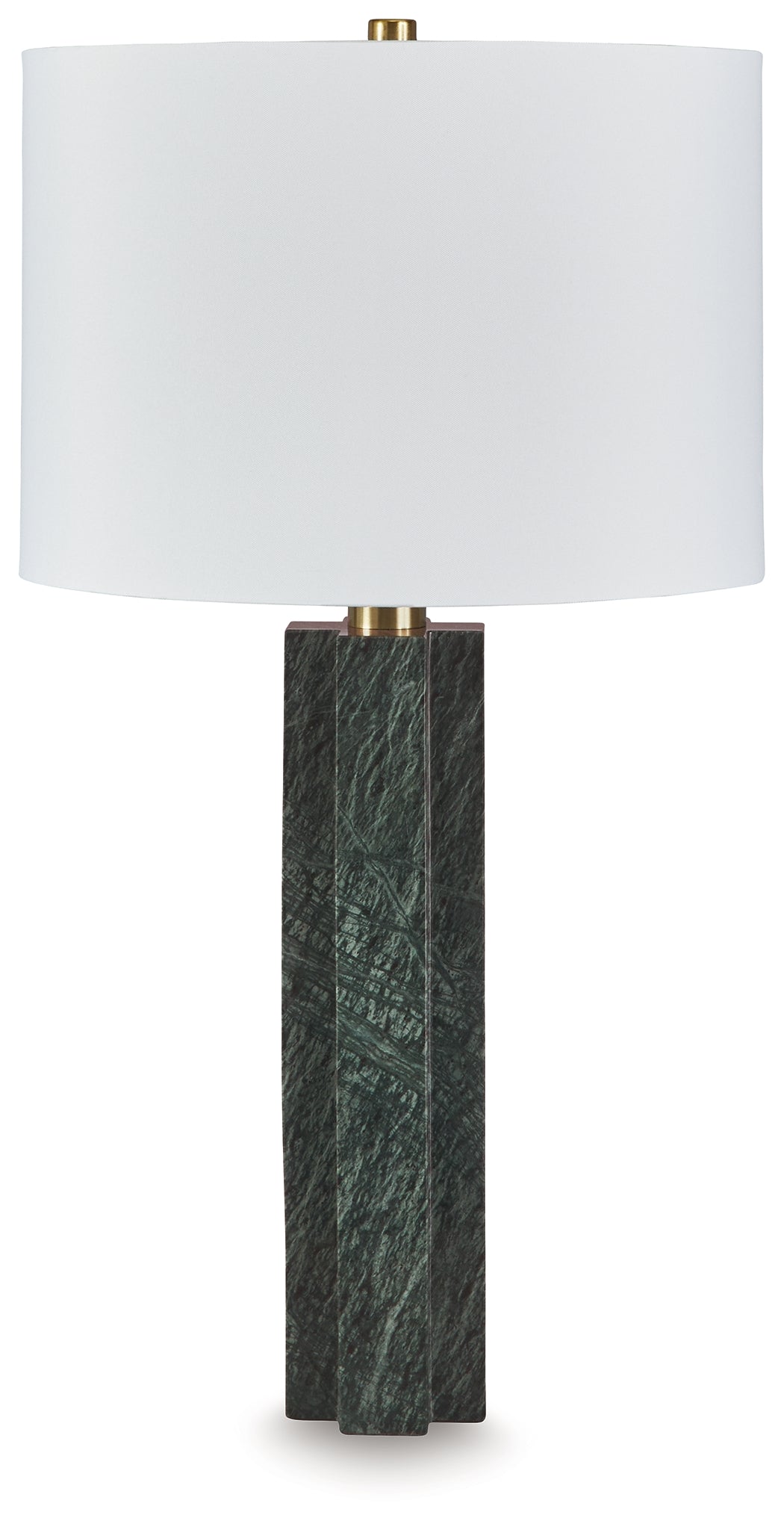 Ocala Furniture Outlet - Ashley Furniture - Keegan Lighting - Marble Table Lamp (1/CN) / Green - L429084