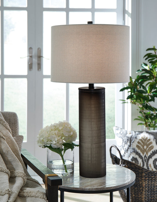 Ocala Furniture Outlet - Ashley Furniture - Dingerly Lighting - Table Lamp (Set of 2) / Brown - L430824X2