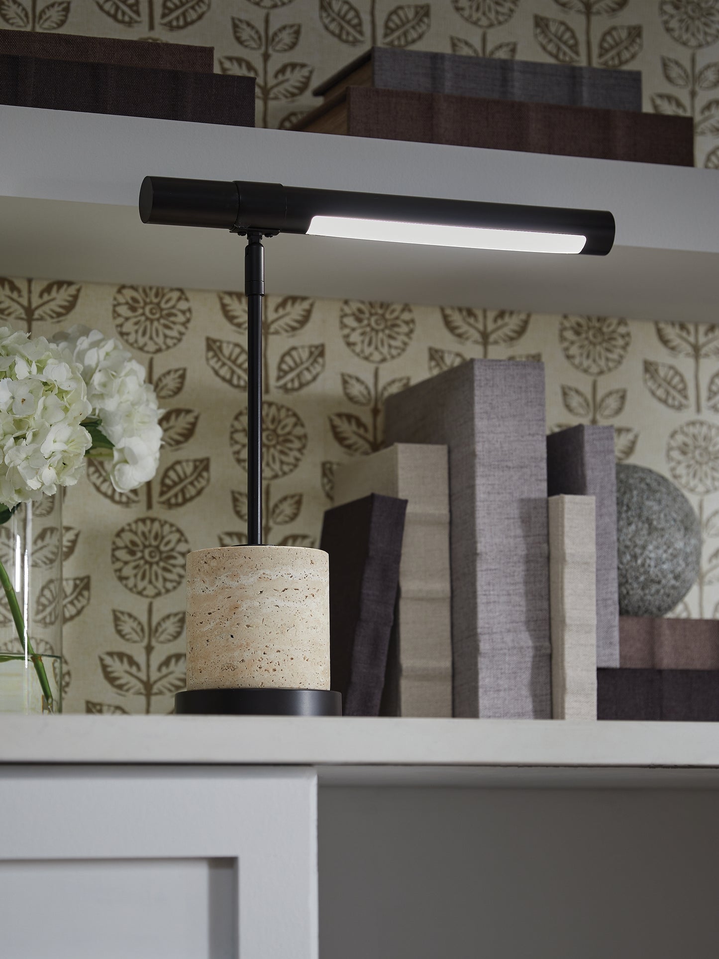 Ocala Furniture Outlet - Ashley Furniture - Vinmour Lighting - Metal Desk Lamp (1/CN) / Brown/Beige - L734402