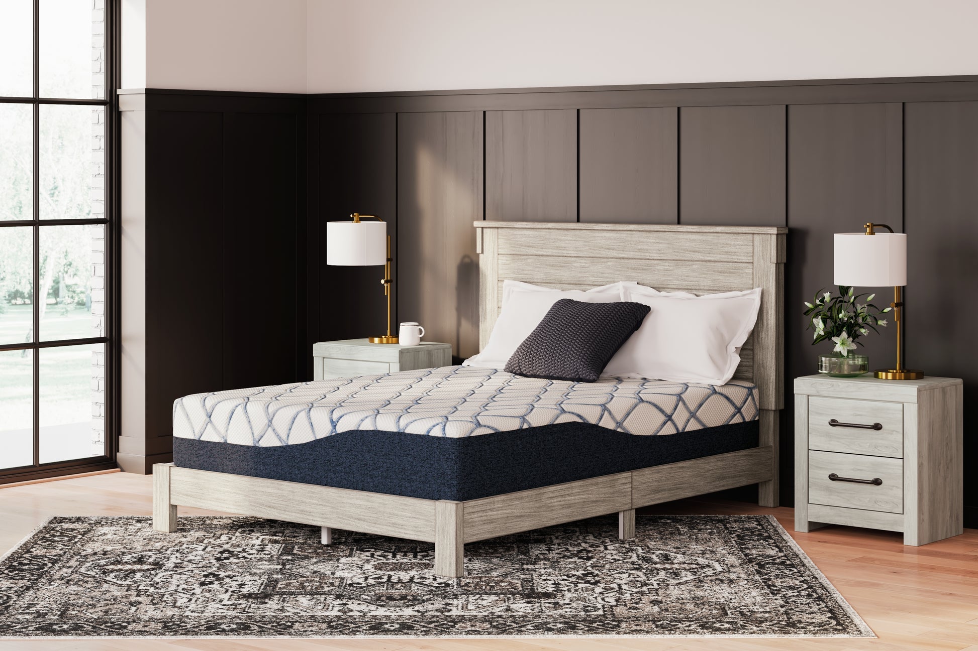 Ocala Furniture Outlet - Ashley Furniture - 12 Inch Chime Elite 2.0 Mattresses - Twin / White/Blue - M42611