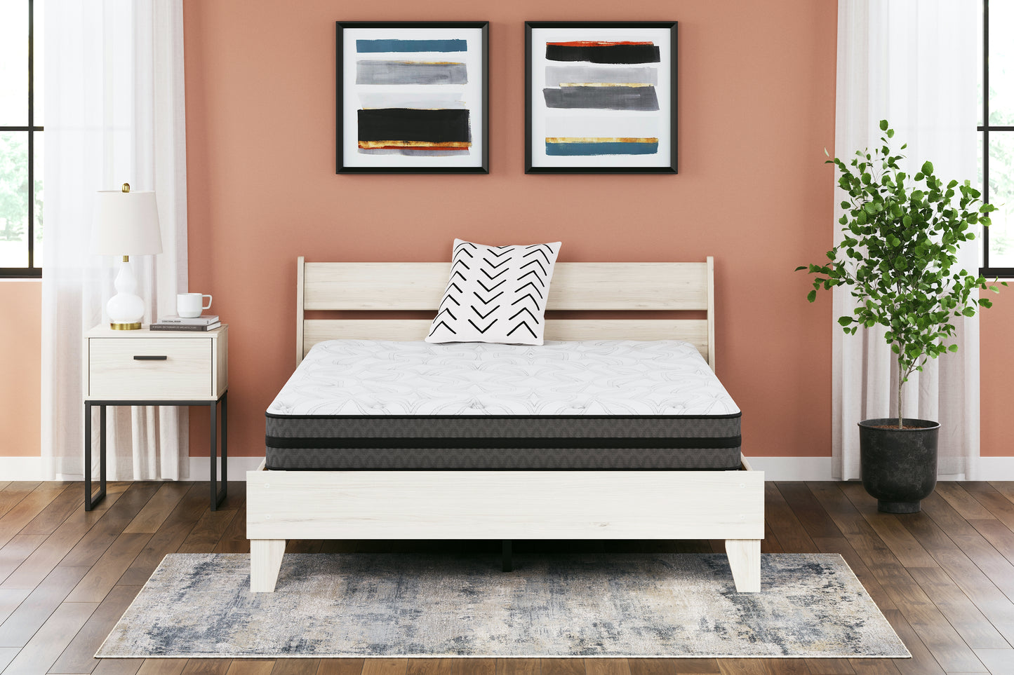 Ocala Furniture Outlet - Ashley Furniture - 10 Inch Pocketed Hybrid Mattresses - California King / White - M58951