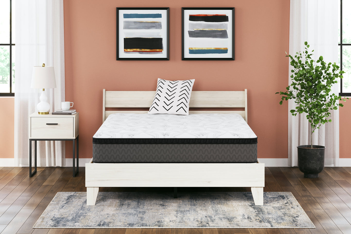 Ocala Furniture Outlet - Ashley Furniture - 12 Inch Pocketed Hybrid Mattresses - Full / White - M59021