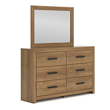 Ocala Furniture Outlet - Ashley Furniture - Broachmyn Bedroom - Six Drawer Dresser / Auburn - PCB1116-31