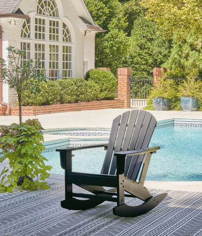Ocala Furniture Outlet - Ashley Furniture - Sundown Treasure Outdoor - Rocking Chair / Black - P008-827