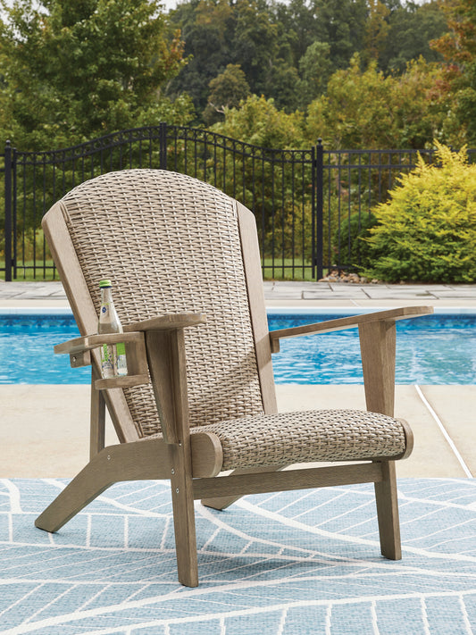 Ocala Furniture Outlet - Ashley Furniture - Marina Sun Outdoor - Adirondack Chair / Beige - PCP204-898
