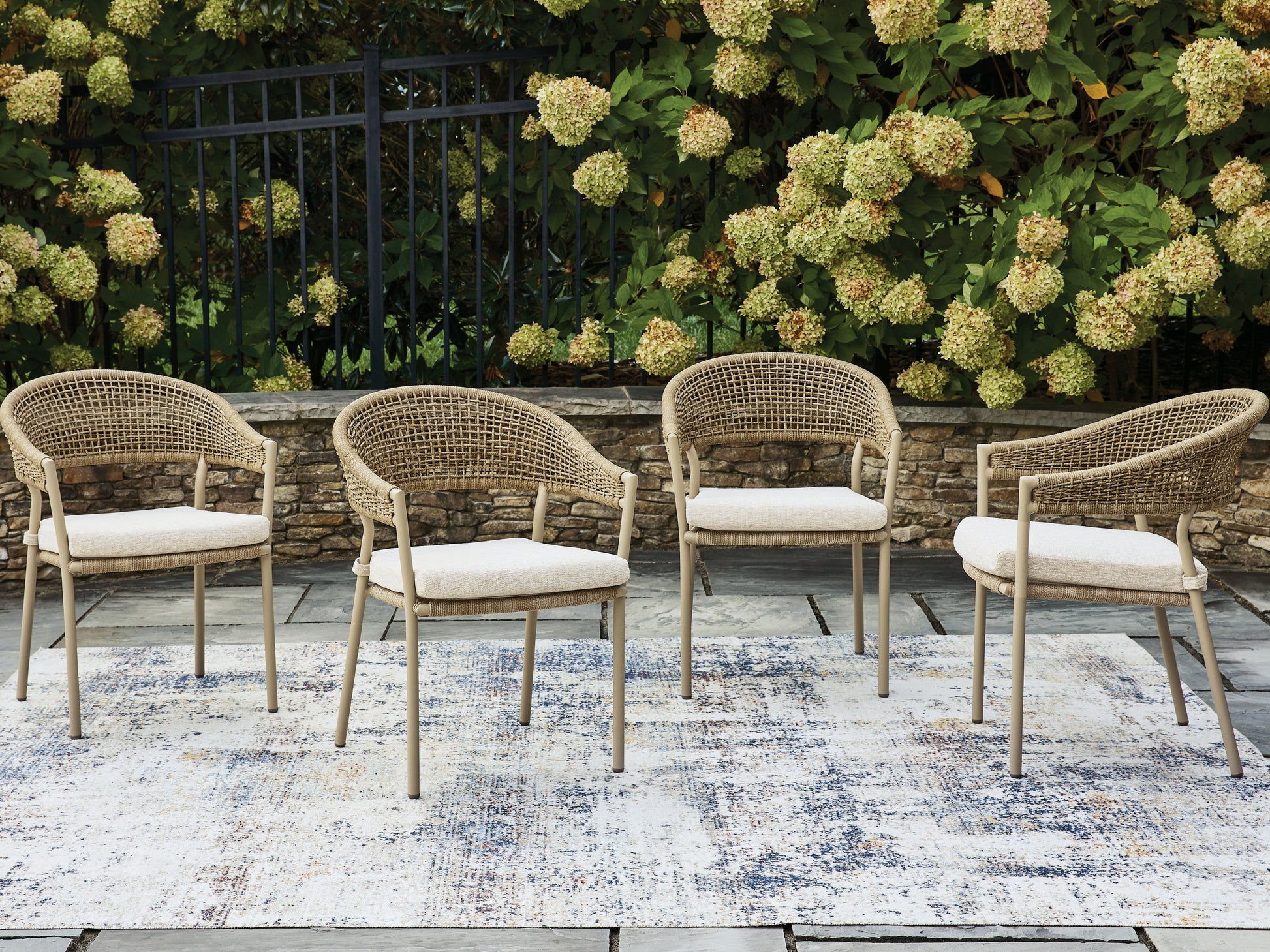 Ocala Furniture Outlet - Ashley Furniture - Orchard Beach Outdoor - Arm Chair With Cushion (4/CN) - PCP373-601A