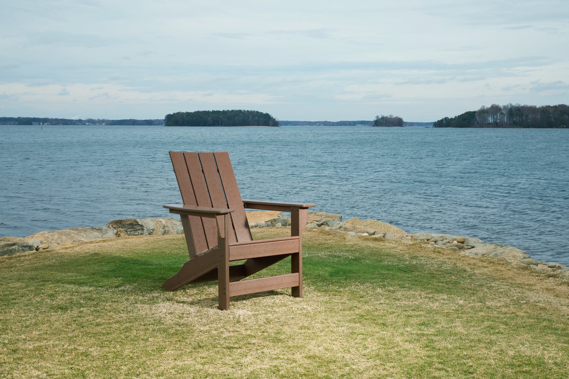 Ocala Furniture Outlet - Ashley Furniture - Emmeline Outdoor - Adirondack Chair / Brown - P420-898