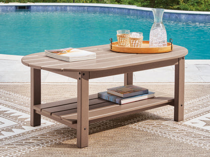 Ocala Furniture Outlet - Ashley Furniture - Grover Beach Outdoor - Oval Cocktail Table - PCP422-700
