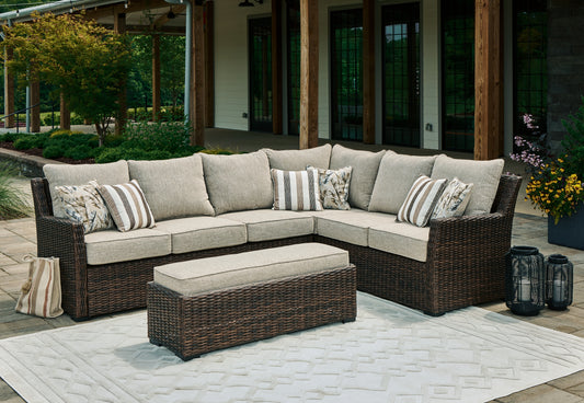Ocala Furniture Outlet - Ashley Furniture - Brook Ranch Outdoor - RECT Multi-Use Table / Brown - P465-625