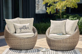 Swivel Lounge w/Cushion (2/CN)