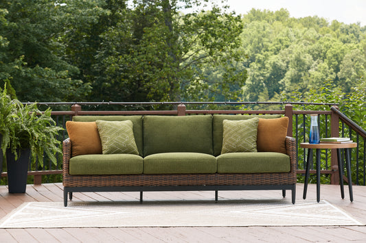 Ocala Furniture Outlet - Ashley Furniture - Horizon Hall Outdoor - Cocktail Table / Two-tone Brown - P572-701