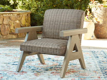 Ocala Furniture Outlet - Ashley Furniture - Cliff Trails Outdoor - Rocking Lounge Chair / Beige - PCP690-821