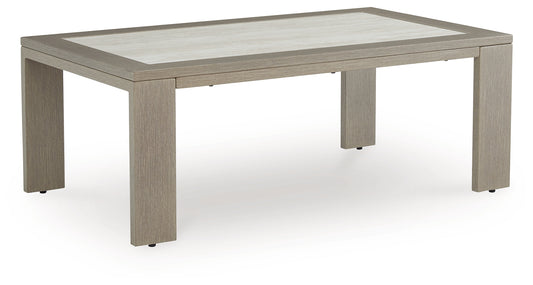 Ocala Furniture Outlet - Ashley Furniture - Kimpton Isle Outdoor - Rectangular Cocktail Table / Brown - P704-701