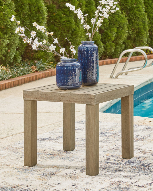 Ocala Furniture Outlet - Ashley Furniture - Silo Point Outdoor - Square End Table / Brown - P804-702