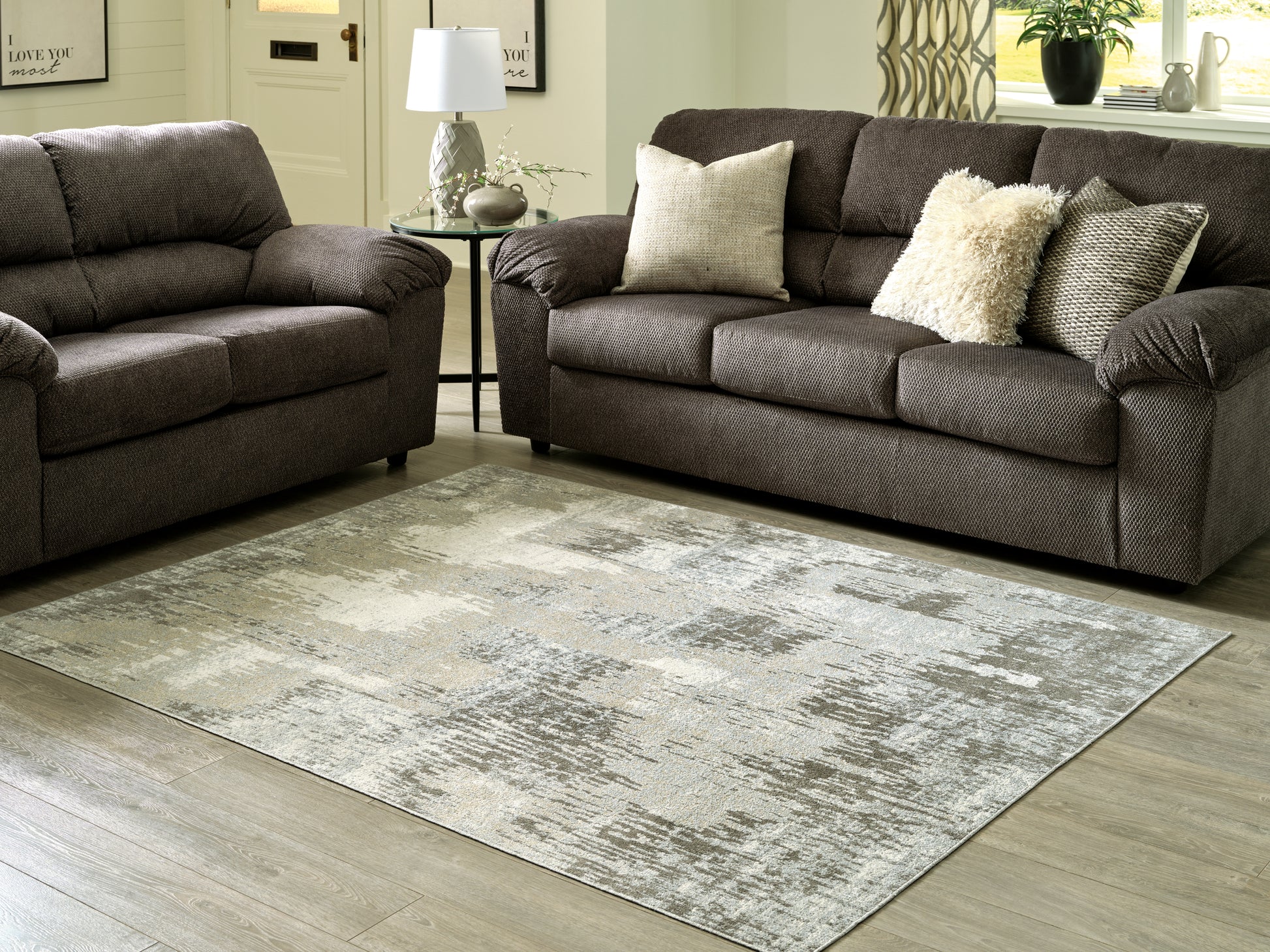 Ocala Furniture Outlet - Ashley Furniture - Arriston Rug - 5'3" x 7' Washable Rug / Multi - R405562