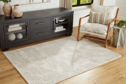 Ocala Furniture Outlet - Ashley Furniture - Chadess Rug - 5' x 7' Rug / Linen/Taupe - R406362