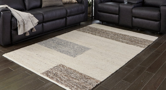 Ocala Furniture Outlet - Ashley Furniture - Barus Rug - 8' x 10' Rug / Beige/Brown/Gray - R406401