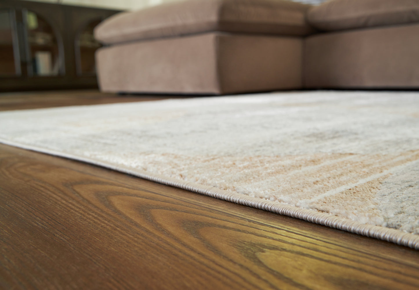 Ocala Furniture Outlet - Ashley Furniture - Truward Rug - 8' x 10' Rug / Linen/Gray/Caramel - R406471