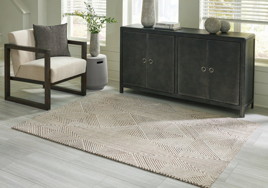 Ocala Furniture Outlet - Ashley Furniture - Jadott Rug - 8' x 10' Rug / Beige/Brown - R406801