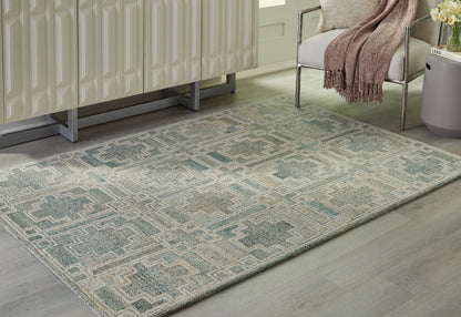 Ocala Furniture Outlet - Ashley Furniture - Jossland Rug - 5' x 7' Rug / Green/Ivory - R406912