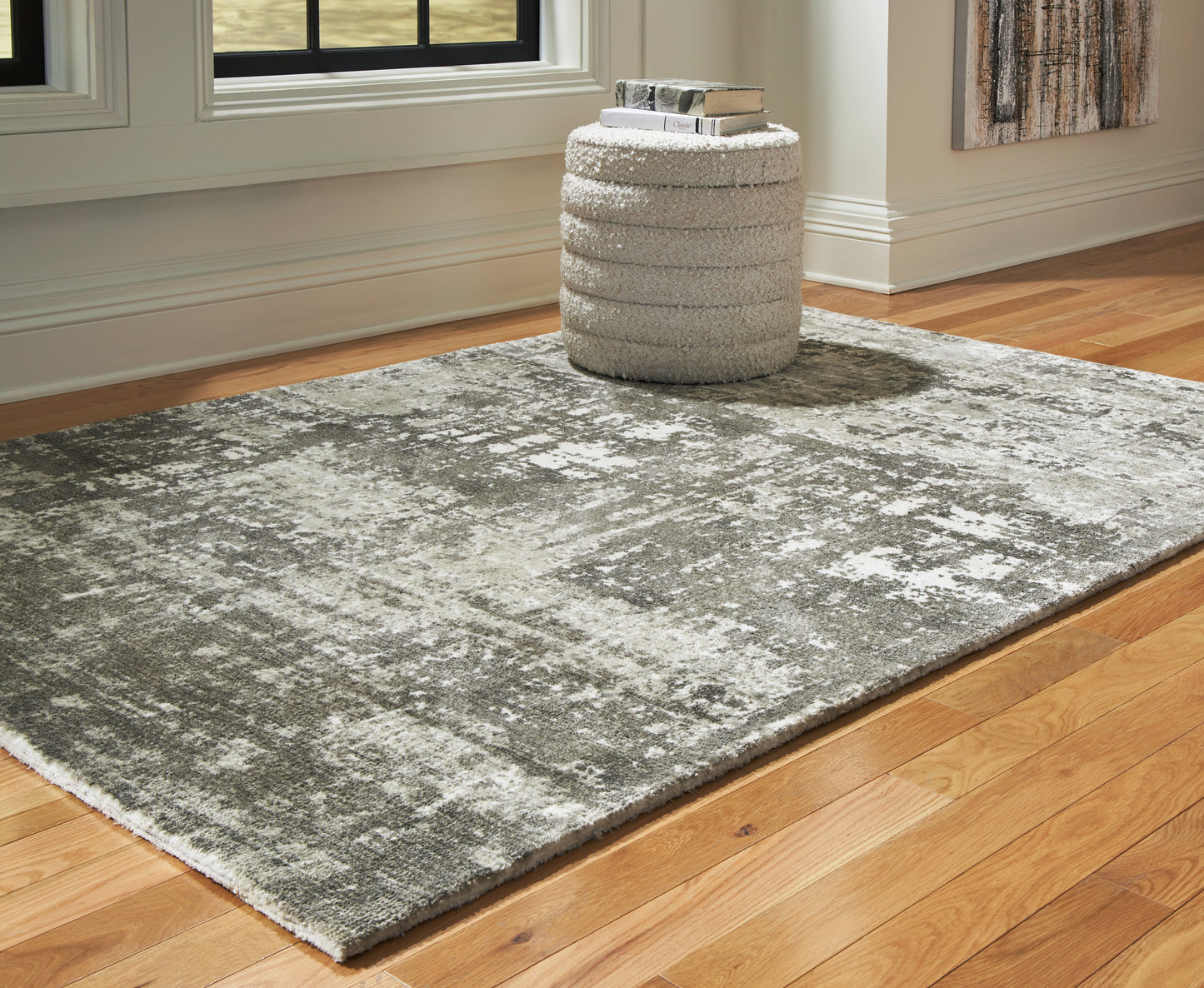 Ocala Furniture Outlet - Ashley Furniture - Valmontic Rug - 5' x 7' Rug / Gray - R406922