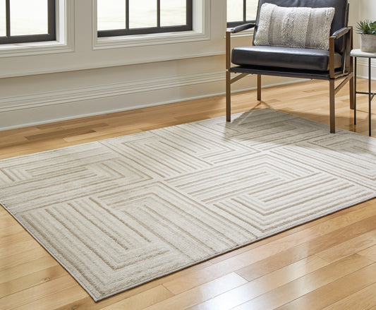 Ocala Furniture Outlet - Ashley Furniture - Darmondard Rug - 8' x 10' Rug / Cream/Taupe - R406941