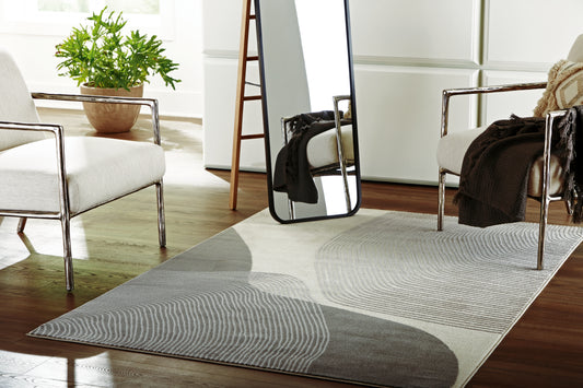 Ocala Furniture Outlet - Ashley Furniture - Winderburg Rug - 8' x 10' Rug / Gray/Ivory - R406951