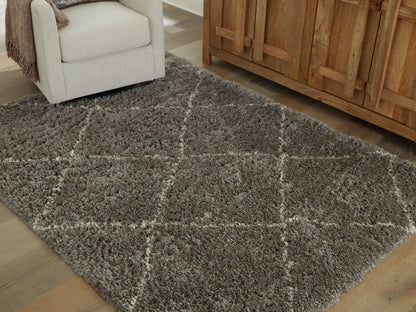 Ocala Furniture Outlet - Ashley Furniture - Wrenlow Rug - 8' x 10' Rug / Gray/Cream - R407221