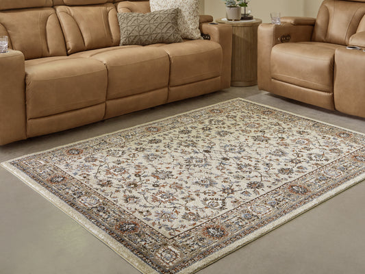 Ocala Furniture Outlet - Ashley Furniture - Beritham Rug - Large Rug / Blue/Brown/Beige - R407261