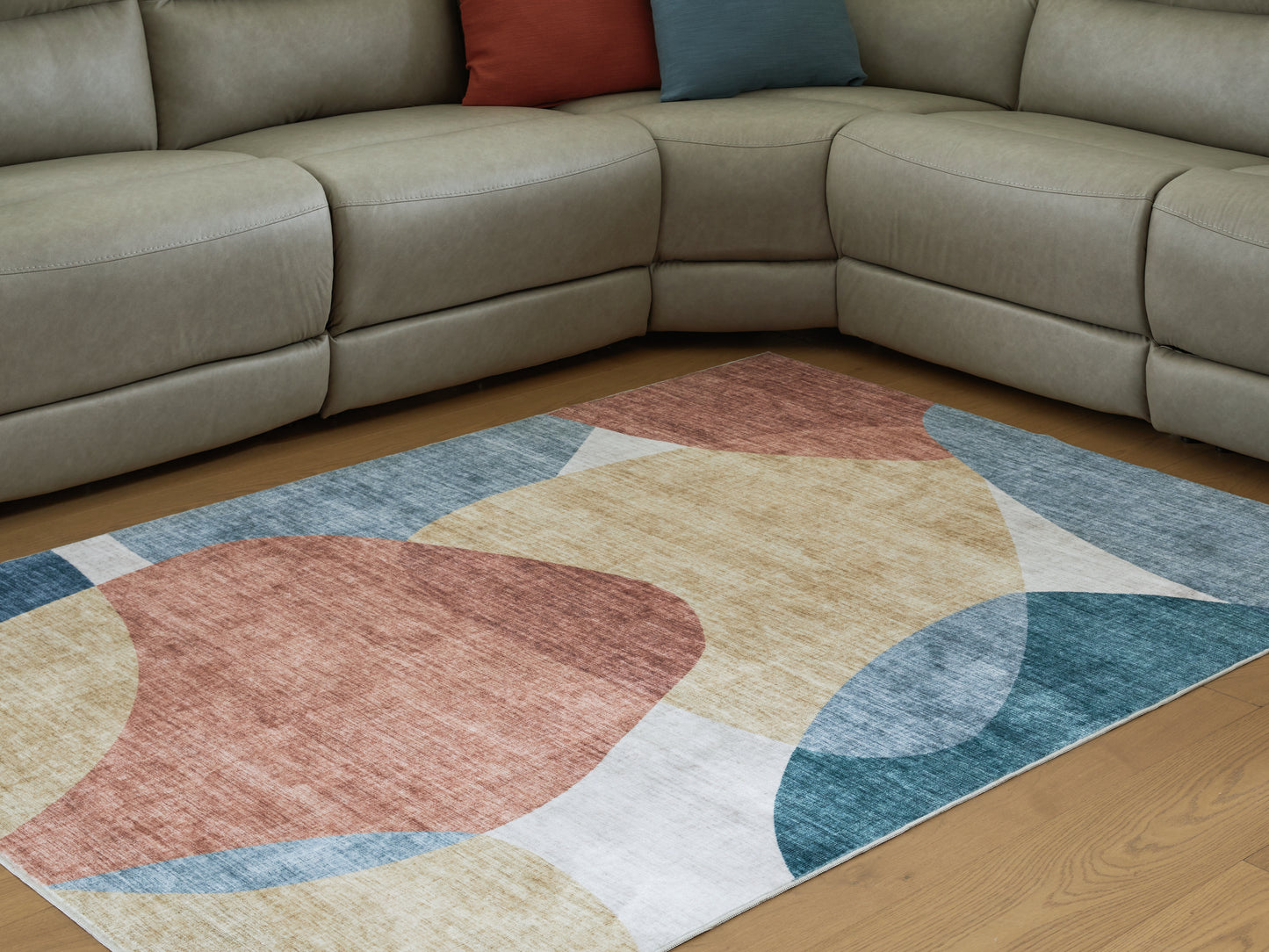 Ocala Furniture Outlet - Ashley Furniture - Chanleigh Rug - Washable 5' x 7' Area Rug / Multi - R407372