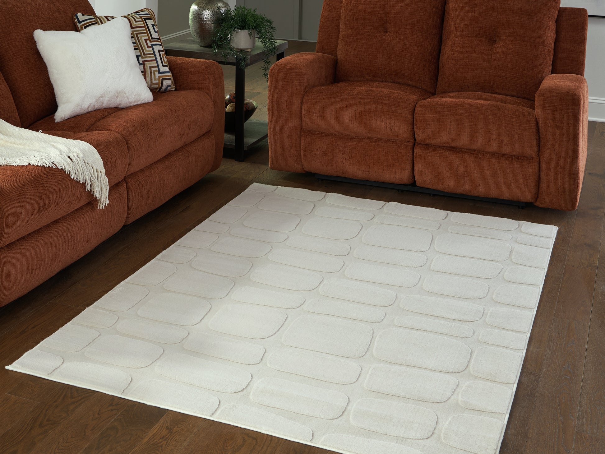 Ocala Furniture Outlet - Ashley Furniture - Malvinsboro Rug - Washable 5' x 7' Area Rug / Sandstone - R407442